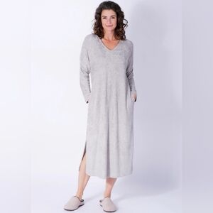 Womens N Natori Feathered Sleepwear Cozycore Chenille Beachy Lounger. Size Small